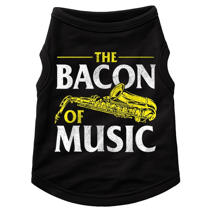 The Bacon Of Music Saxophone Player Saxophonist Jazz Doggie Tank