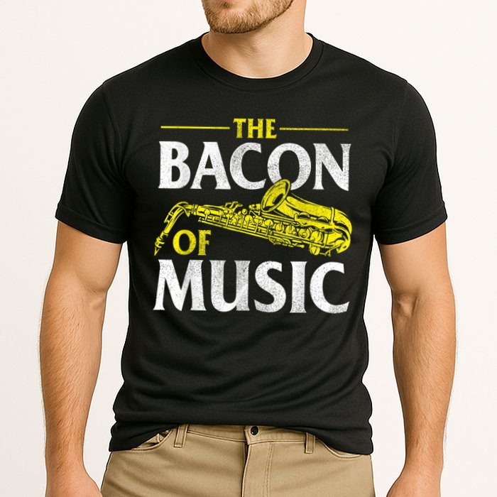 The Bacon Of Music Saxophone Player Saxophonist Jazz Performance Shirt