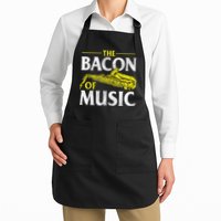 The Bacon Of Music Saxophone Player Saxophonist Jazz Full-Length Apron With Pockets