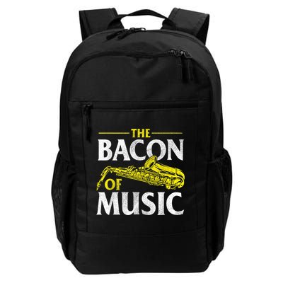 The Bacon Of Music Saxophone Player Saxophonist Jazz Backpack