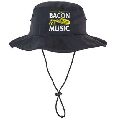 The Bacon Of Music Saxophone Player Saxophonist Jazz Bucket Hat