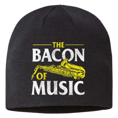 The Bacon Of Music Saxophone Player Saxophonist Jazz Sustainable Beanie