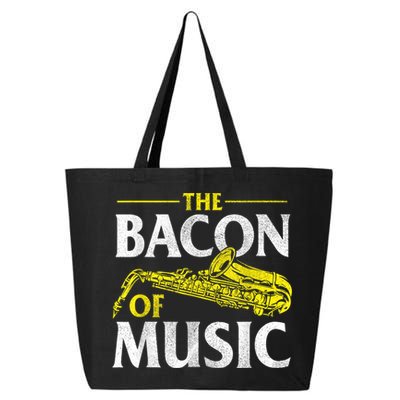 The Bacon Of Music Saxophone Player Saxophonist Jazz 25L Jumbo Tote