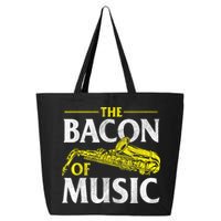 The Bacon Of Music Saxophone Player Saxophonist Jazz 25L Jumbo Tote