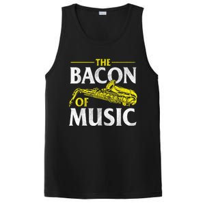 The Bacon Of Music Saxophone Player Saxophonist Jazz PosiCharge Competitor Tank