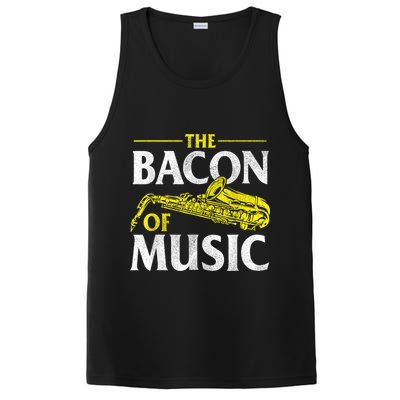 The Bacon Of Music Saxophone Player Saxophonist Jazz PosiCharge Competitor Tank