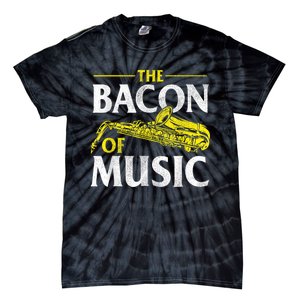 The Bacon Of Music Saxophone Player Saxophonist Jazz Tie-Dye T-Shirt