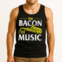 The Bacon Of Music Saxophone Player Saxophonist Jazz Tank Top