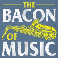The Bacon Of Music Saxophone Player Saxophonist Jazz Garment-Dyed Sweatshirt