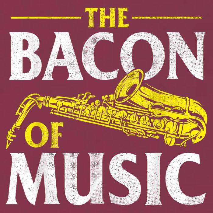 The Bacon Of Music Saxophone Player Saxophonist Jazz 16oz Travel Tumbler