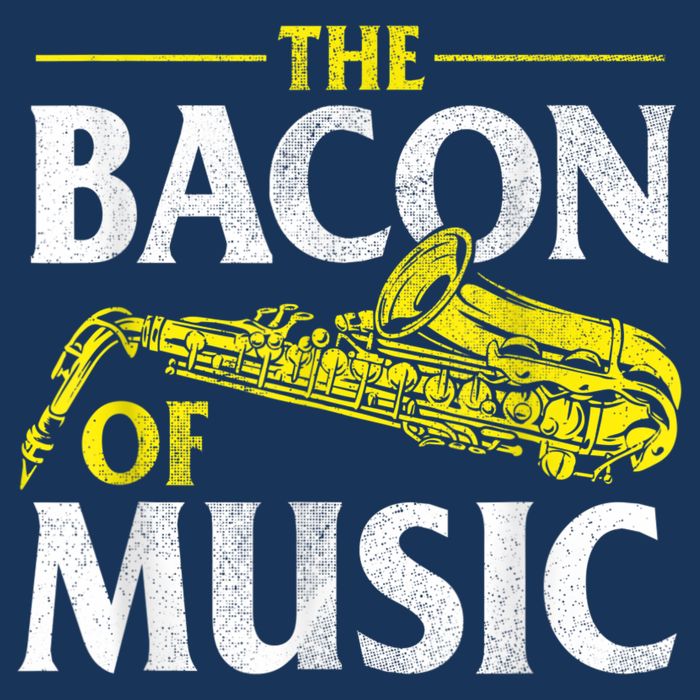 The Bacon Of Music Saxophone Player Saxophonist Jazz Infant Baby Jersey Bodysuit