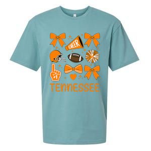 Tennessee Bow Orange For Tn Lovers Sueded Cloud Jersey T-Shirt