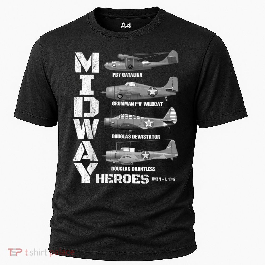 The Battle Of Midway Plane Spotting American WW2 Planes Performance Shirt