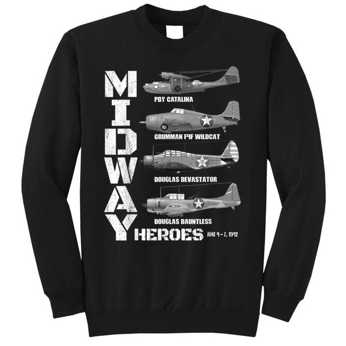 The Battle Of Midway Plane Spotting American WW2 Planes Sweatshirt