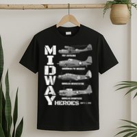 The Battle Of Midway Plane Spotting American WW2 Planes T-Shirt