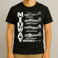 The Battle Of Midway Plane Spotting American WW2 Planes T-Shirt