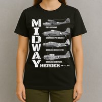 The Battle Of Midway Plane Spotting American WW2 Planes T-Shirt