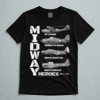 The Battle Of Midway Plane Spotting American WW2 Planes T-Shirt