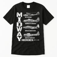 The Battle Of Midway Plane Spotting American WW2 Planes Tall T-Shirt