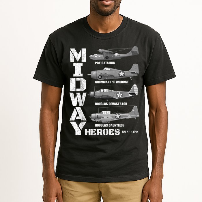 The Battle Of Midway Plane Spotting American WW2 Planes Tall T-Shirt
