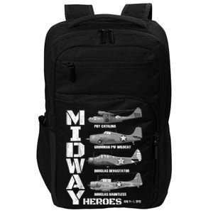 The Battle Of Midway Plane Spotting American WW2 Planes Impact Tech Backpack