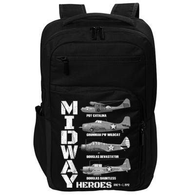 The Battle Of Midway Plane Spotting American WW2 Planes Impact Tech Backpack