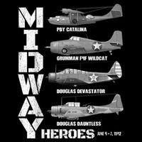 The Battle Of Midway Plane Spotting American WW2 Planes 7-Panel Snapback Hat