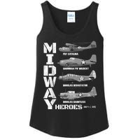 The Battle Of Midway Plane Spotting American WW2 Planes Ladies Essential Tank