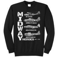 The Battle Of Midway Plane Spotting American WW2 Planes Tall Sweatshirt