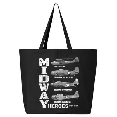 The Battle Of Midway Plane Spotting American WW2 Planes 25L Jumbo Tote