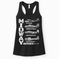 The Battle Of Midway Plane Spotting American WW2 Planes Womens Tank Top