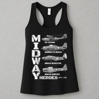 The Battle Of Midway Plane Spotting American WW2 Planes Womens Tank Top