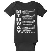 The Battle Of Midway Plane Spotting American WW2 Planes Baby Bodysuit