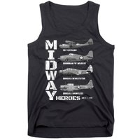 The Battle Of Midway Plane Spotting American WW2 Planes Tank Top