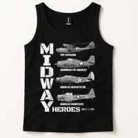 The Battle Of Midway Plane Spotting American WW2 Planes Tank Top
