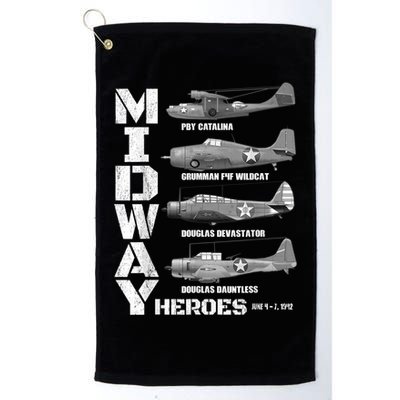 The Battle Of Midway Plane Spotting American WW2 Planes Golf Towel