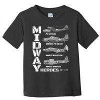 The Battle Of Midway Plane Spotting American WW2 Planes Toddler T-Shirt