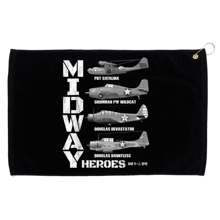 The Battle Of Midway Plane Spotting American WW2 Planes Grommeted Golf Towel