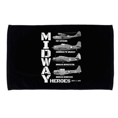 The Battle Of Midway Plane Spotting American WW2 Planes Microfiber Hand Towel