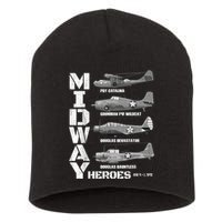 The Battle Of Midway Plane Spotting American WW2 Planes Short Acrylic Beanie