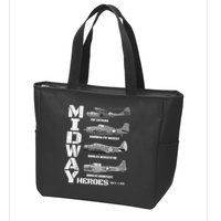 The Battle Of Midway Plane Spotting American WW2 Planes Zip Tote Bag