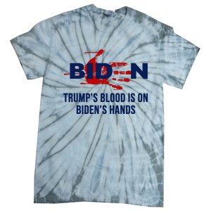 TrumpS Blood On BidenS Hands Tie-Dye T-Shirt