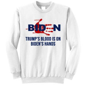 TrumpS Blood On BidenS Hands Sweatshirt