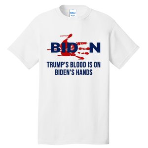 TrumpS Blood On BidenS Hands Tall T-Shirt