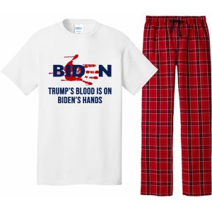 TrumpS Blood On BidenS Hands Pajama Set