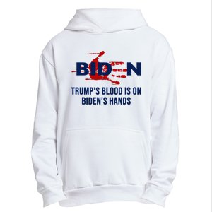 TrumpS Blood On BidenS Hands Urban Pullover Hoodie