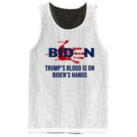 TrumpS Blood On BidenS Hands Mesh Reversible Basketball Jersey Tank