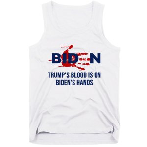 TrumpS Blood On BidenS Hands Tank Top