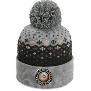 The Bank Of Dad Funny Fathers Day T The Baniff Cuffed Pom Beanie