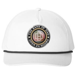 The Bank Of Dad Funny Fathers Day T Snapback Five-Panel Rope Hat